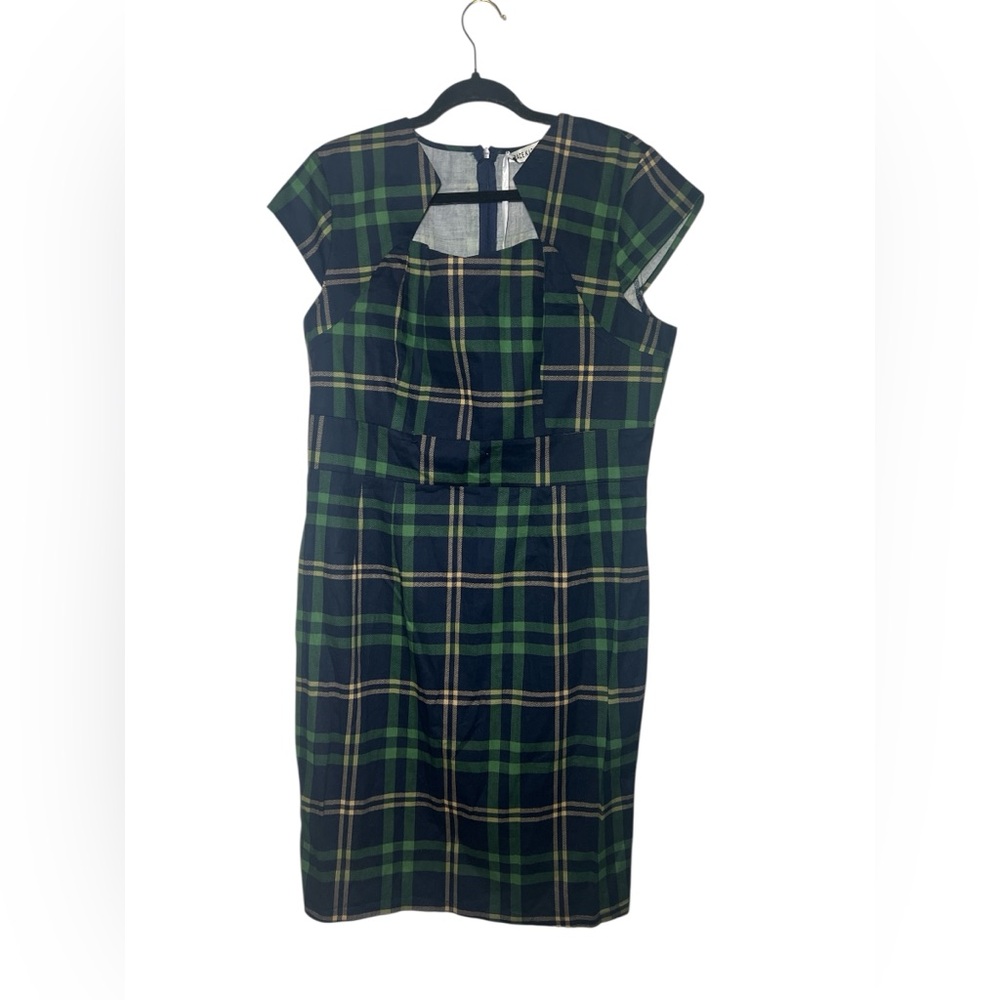 Grace Karin retro plaid pinup midi dress size XL NWT